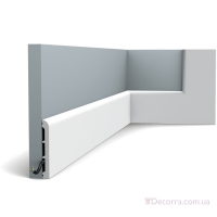 Напольный плинтус гладкий Orac decor SX184-RAL9003