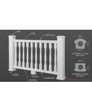 Балюстрады и балясины Classic home B-2009D-12 (Fe)