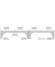 Обрамление, для стен Classic home HW-12005 L