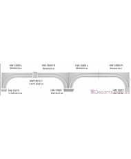 Обрамление, для стен Classic home HW-12005 R