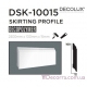 Напольный плинтус гладкий Decolux DSK10015