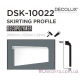 Напольный плинтус гладкий Decolux DSK10022