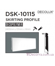 Напольный плинтус гладкий Decolux DSK10115
