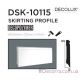 Напольный плинтус гладкий Decolux DSK10115