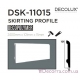 Напольный плинтус гладкий Decolux DSK11015