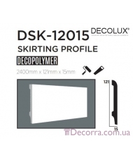 Напольный плинтус гладкий Decolux DSK12015