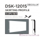 Напольный плинтус гладкий Decolux DSK12015