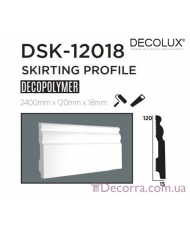 Напольный плинтус гладкий Decolux DSK12018