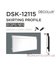 Напольный плинтус гладкий Decolux DSK12115