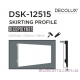 Напольный плинтус гладкий Decolux DSK12515