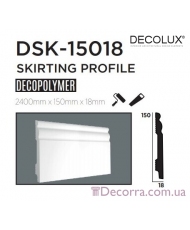 Напольный плинтус гладкий Decolux DSK15018