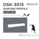 Напольный плинтус гладкий Decolux DSK3015