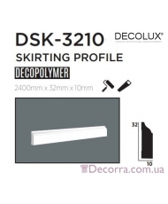 Напольный плинтус гладкий Decolux DSK3210