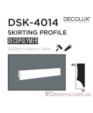 Напольный плинтус гладкий Decolux DSK4014