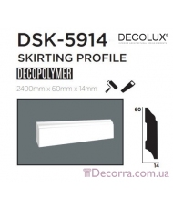 Напольный плинтус гладкий Decolux DSK5914