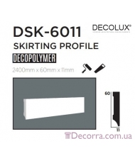 Напольный плинтус гладкий Decolux DSK6011