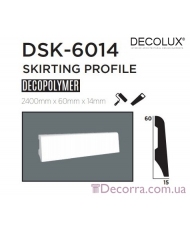 Напольный плинтус гладкий Decolux DSK6014