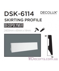 Напольный плинтус гладкий Decolux DSK6114