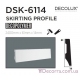 Напольный плинтус гладкий Decolux DSK6114