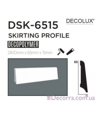 Напольный плинтус гладкий Decolux DSK6515
