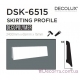 Напольный плинтус гладкий Decolux DSK6515
