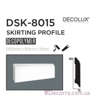 Напольный плинтус гладкий Decolux DSK8015