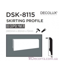 Напольный плинтус гладкий Decolux DSK8115