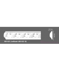 Молдинг для стен гибкий Decomaster 98102 flex