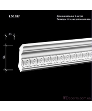 Карниз гибкий Европласт K-187 (FLEX 1.50.187)