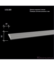 Молдинг для стен гибкий Европласт М-323 (FLEX 1.51.323)