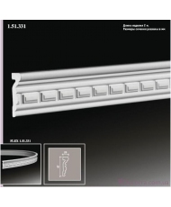 Молдинг для стен гибкий Европласт М-331 (FLEX 1.51.331)