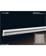 Молдинг для стен гибкий Европласт М-400 (FLEX 1.51.400)