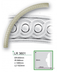 Молдинг для стен радиусный Gaudi Decor LR 3601