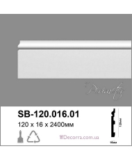 Пристенный напольный плинтус Perimeter SB-120.016.01