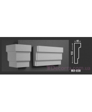 Молдинг для стен фасадный МЛ-038 45x155 мм