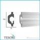 Карниз LED скрытого освещения Tesori KD119