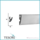 Карниз LED скрытого освещения Tesori KD303