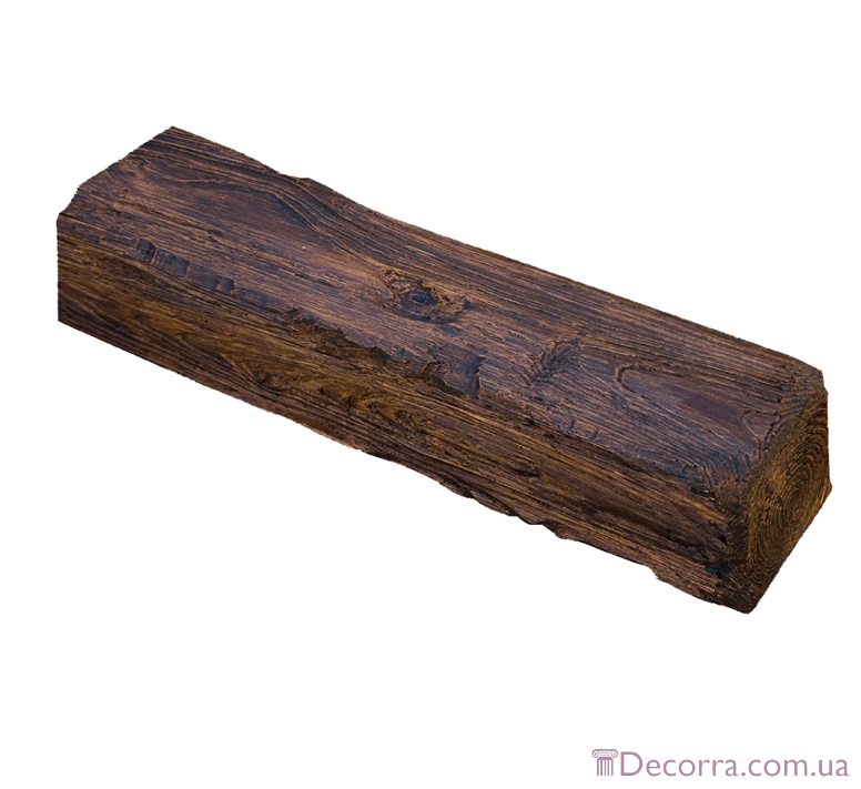 Купить Балка декоративная из полиуретана Decowood Рустик EQ 006 (2м) classic темная 12х12.