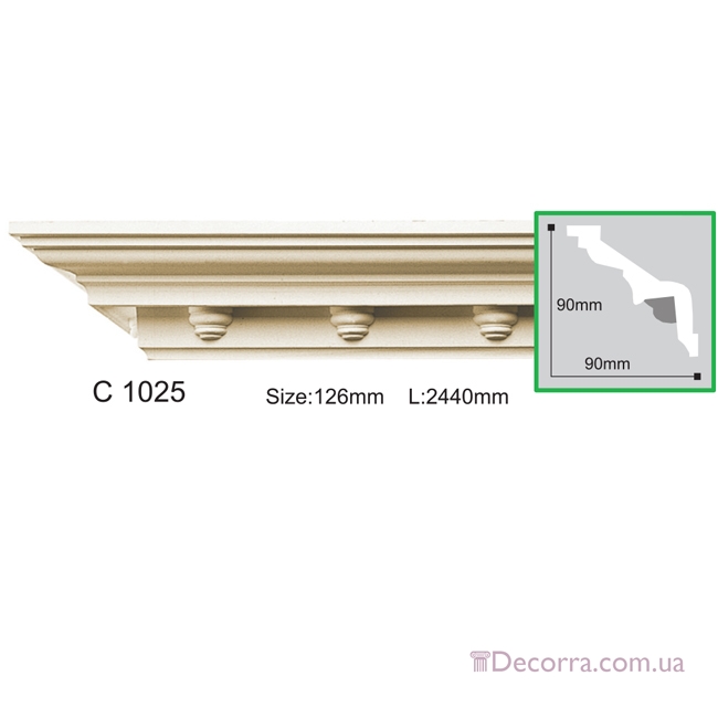 Купить Карниз с орнаментом Gaudi decor C 1025 .