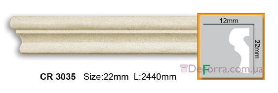 Купить Молдинг для стен гибкий Gaudi decor CR 3035 (2,00м) Flexi.