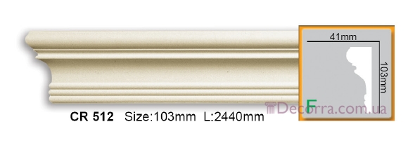 Купить Молдинг для стен гибкий Gaudi decor CR 512 (2,00м) Flexi.
