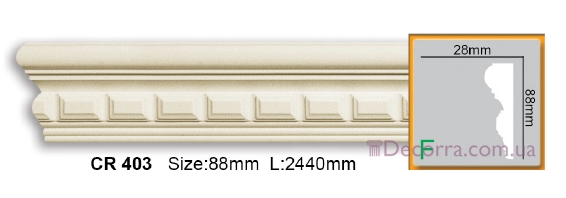 Купить Молдинг для стен гладкий Gaudi decor CR 403 Flex.