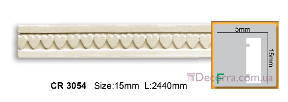 Купить Молдинг для стен с орнаментом Gaudi decor CR 3054 (2,00м).
