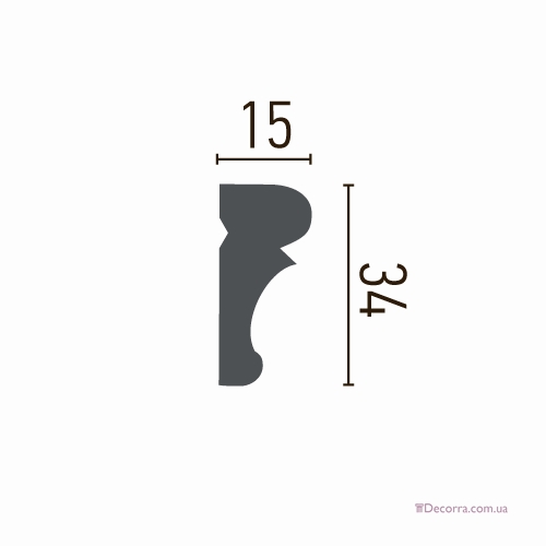 Купить Молдинг для стен гибкий Gaudi decor CR 3063 (2,00м) Flexi.