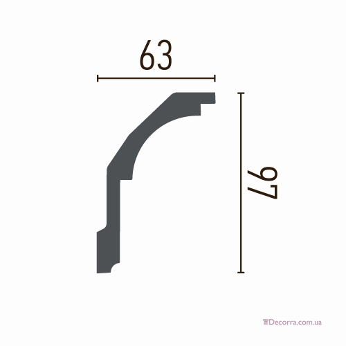 Купить Карниз гибкий Gaudi decor P 2072 (2,00м) Flexi.
