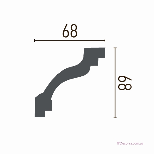 Купить Карниз гибкий Gaudi decor P 208 (2,00м) Flexi.