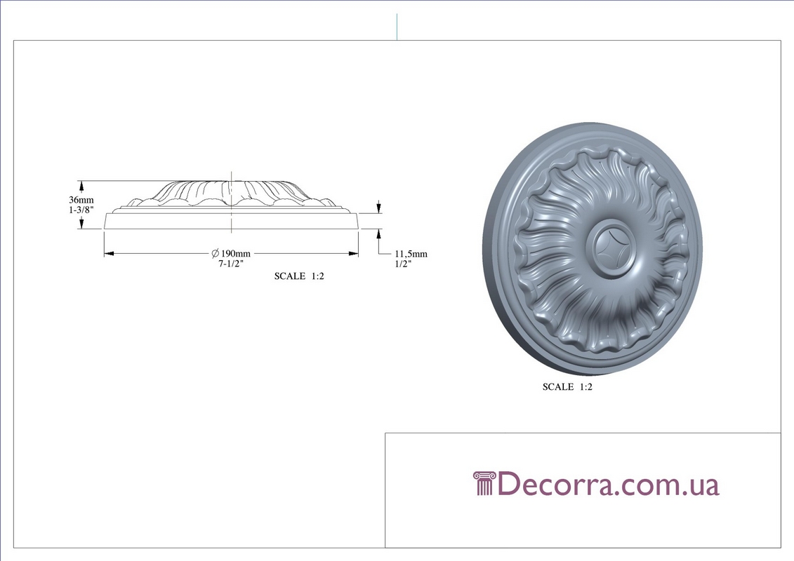 Купить Розетка Orac decor Luxxus R11.