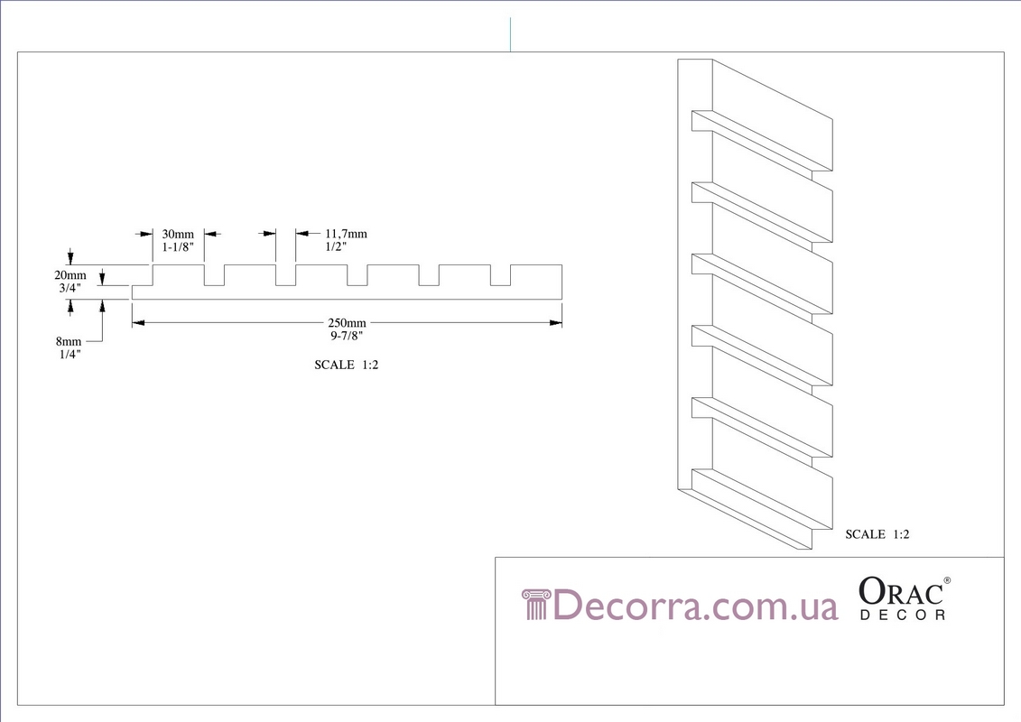 Купить 3D панель гибкая Orac decor W111F.