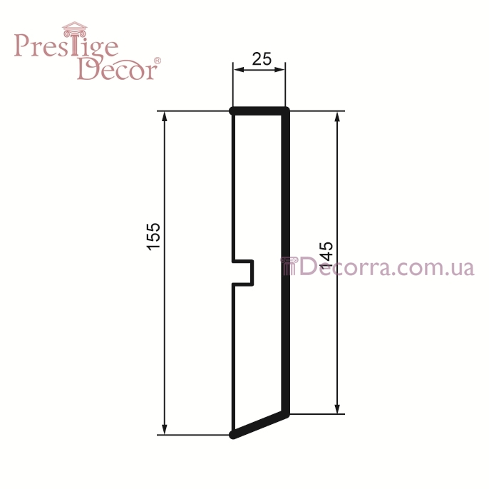 Купить Молдинг для фасада Prestige decor MC 126.