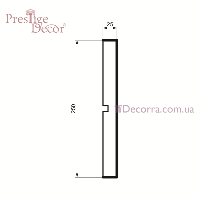 Купить Молдинг для фасада Prestige decor MC 146 без покрытия (2,00м).